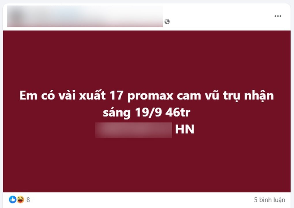 Bán suất mua sớm iPhone 17 Pro Max giá cao hơn chục triệu đồng - 1