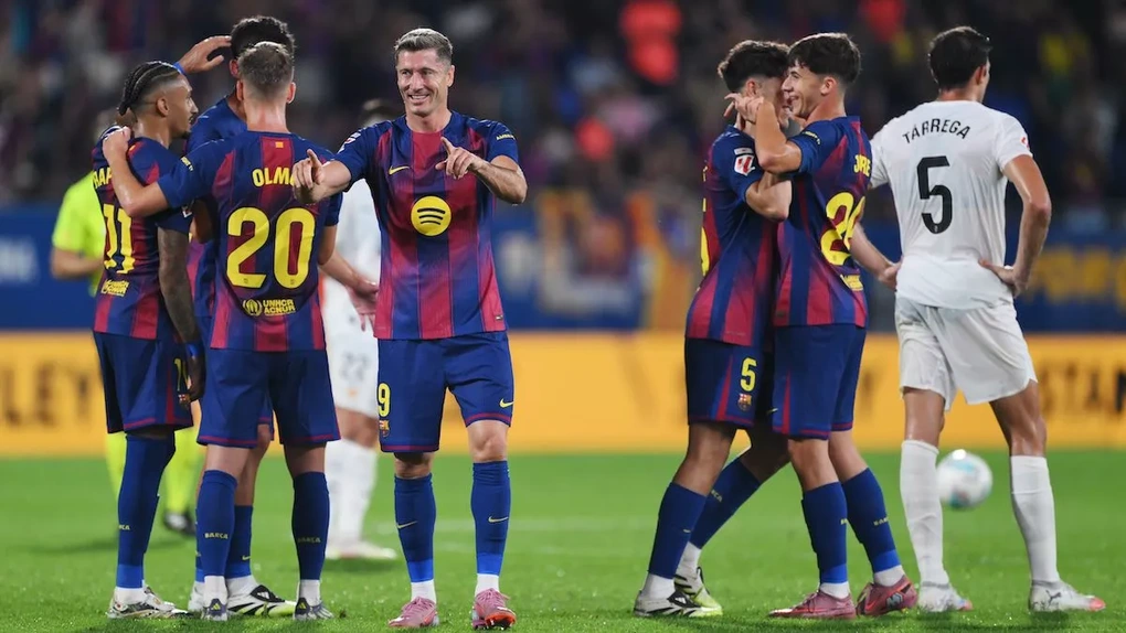 Anche senza Lamine Yamal, il Barcellona ha battuto facilmente il Valencia per 6-0.