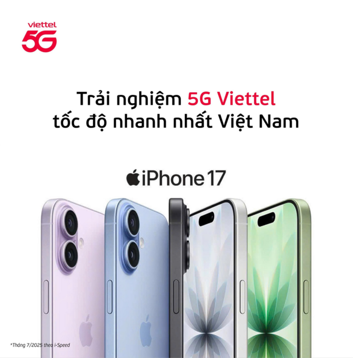 Viettel បើកដំណើរការកញ្ចប់ 5G ពិតប្រាកដសម្រាប់ iPhone 17 - 1