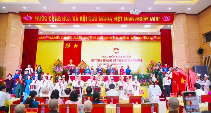 Đại hội đại biểu Mặt trận Tổ quốc Việt Nam xã Tây Phương lần thứ I thành công tốt đẹp- Ảnh 2.
