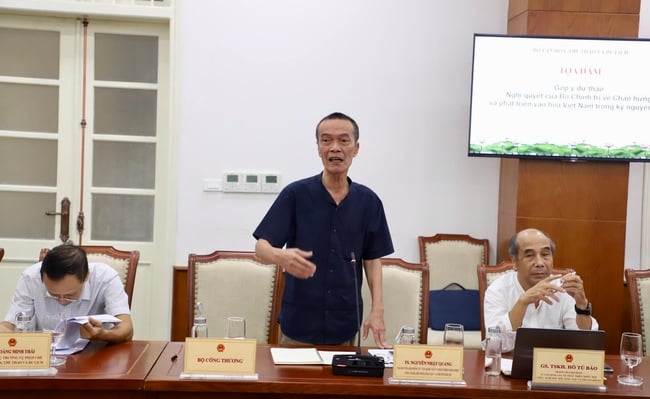 Thứ trưởng Thường trực Lê Hải Bình chủ trì Tọa đàm xây dựng dự thảo Nghị quyết của Bộ Chính trị về Chấn hưng và phát triển văn hóa Việt Nam trong kỷ nguyên mới - Ảnh 8.