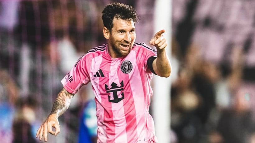 Lionel Messi បានបញ្ចេញពន្លឺដោយបង្កើតបានមួយគ្រាប់ និងស៊ុតបញ្ចូលទីបានមួយគ្រាប់។ (រូបថត៖ Inter Miami FC)