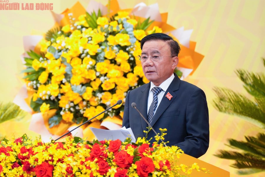 Thường trực Ban Bí thư Trần Cẩm Tú phát biểu tại Đại hội