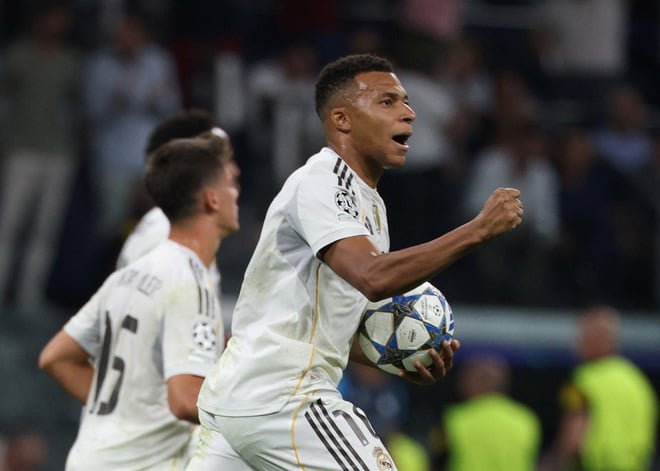 Mbappe giúp Real Madrid chật vật giành 3 điểm, Arsenal thắng nhờ ‘bài dị’ của HLV Arteta- Ảnh 3.