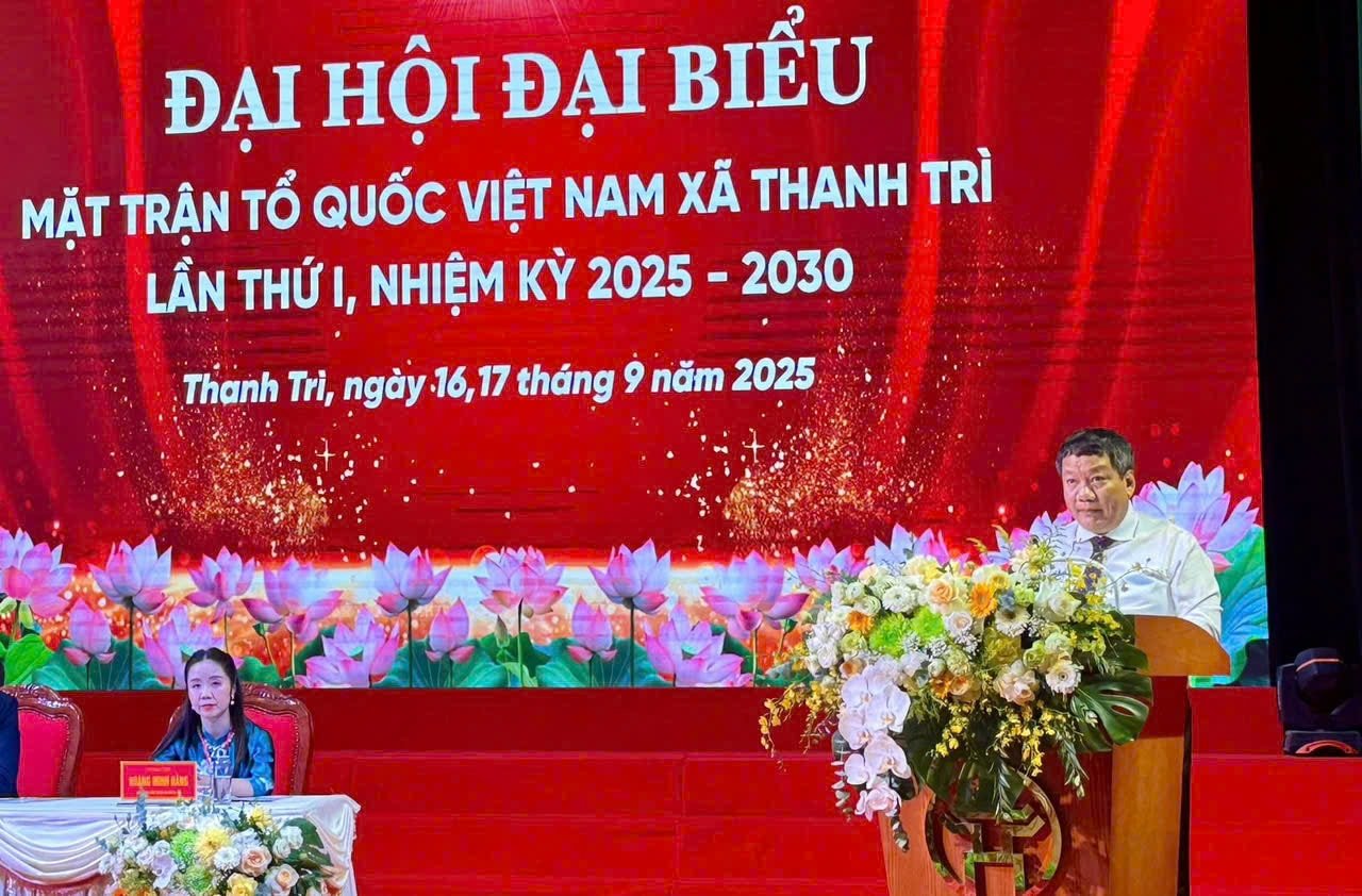 180 đại biểu dự Đại hội Mặt trận Tổ quốc xã Thanh Trì nhiệm kỳ 2025-2030- Ảnh 4.