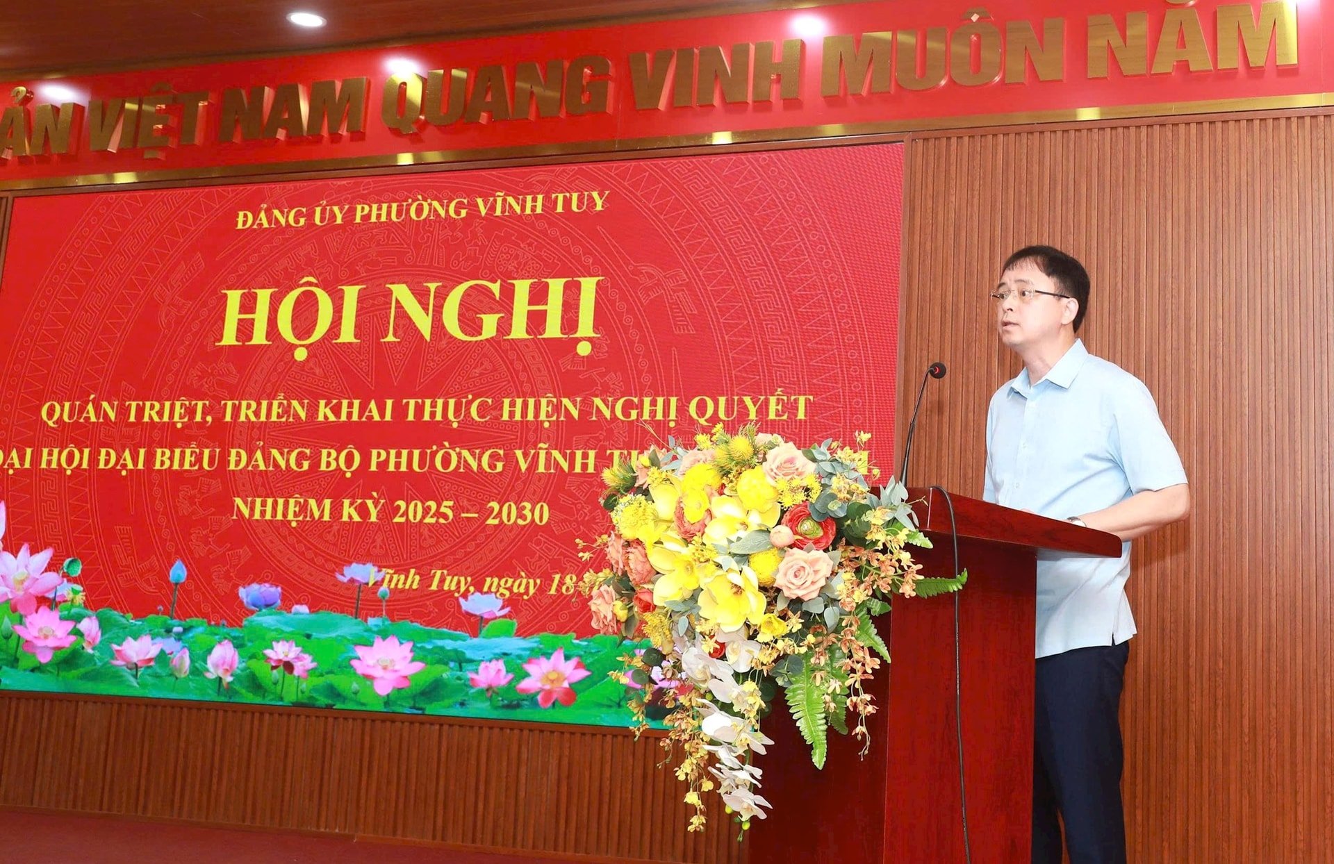 Phường Vĩnh Tuy triển khai thực hiện Nghị quyết Đại hội đại biểu Đảng bộ lần thứ I- Ảnh 2.
