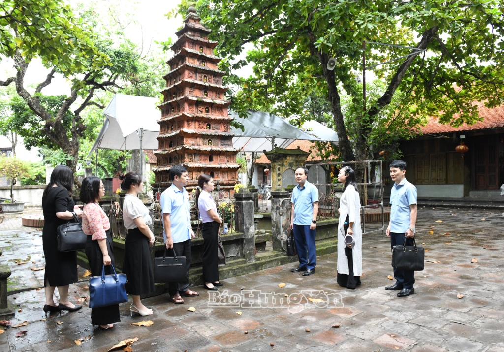 Команда моніторингу провела польове опитування в храмі Ан Са (комуна Хоанг Хоа Тхам).