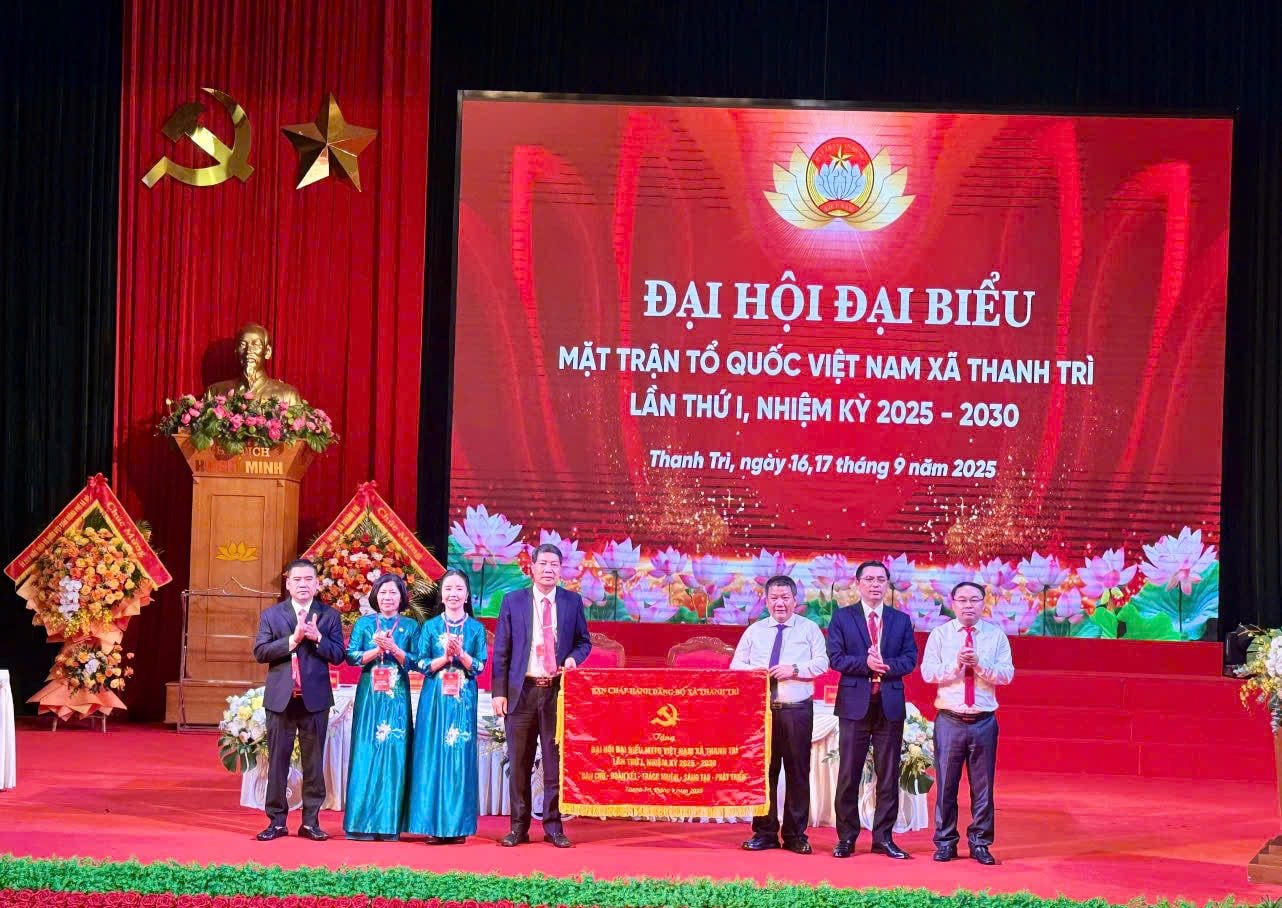 180 đại biểu dự Đại hội Mặt trận Tổ quốc xã Thanh Trì nhiệm kỳ 2025-2030- Ảnh 3.