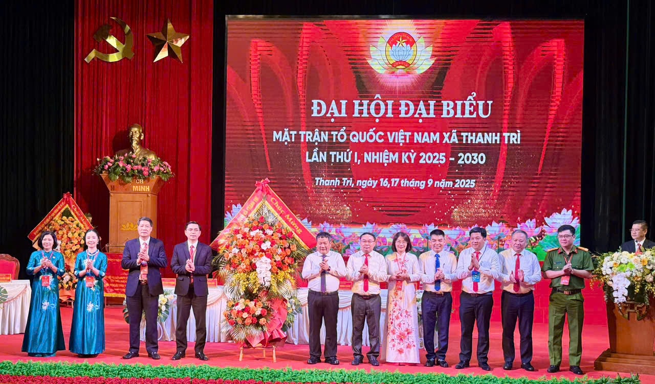 180 đại biểu dự Đại hội Mặt trận Tổ quốc xã Thanh Trì nhiệm kỳ 2025-2030- Ảnh 2.