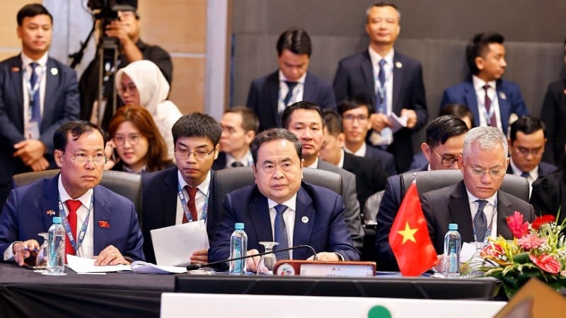 Chủ tịch Quốc hội Trần Thanh Mẫn dự Phiên họp Ban Chấp hành AIPA-46. (Ảnh: Doãn Tấn/ TTXVN)