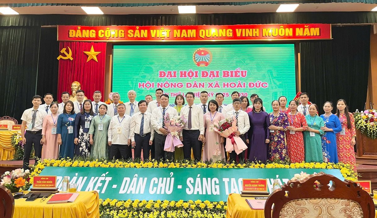 Đại hội đại biểu Hội Nông dân xã Hoài Đức lần thứ I thành công tốt đẹp- Ảnh 2.
