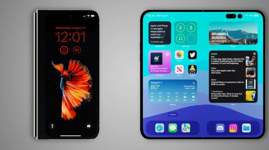 Galaxy Z Fold7 បំផុសគំនិត iPhone ដែលអាចបត់បានដំបូងបង្អស់របស់ Apple - រូបថត 5