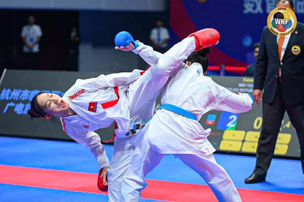 VĐV Mỹ Tâm - “bông hồng thép” của karate Việt Nam - ảnh 2