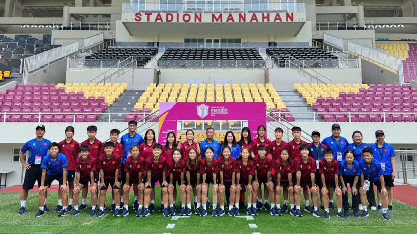 សមាជិកក្រុមនារី U16 វៀតណាម។ (រូបថត៖ VFF)