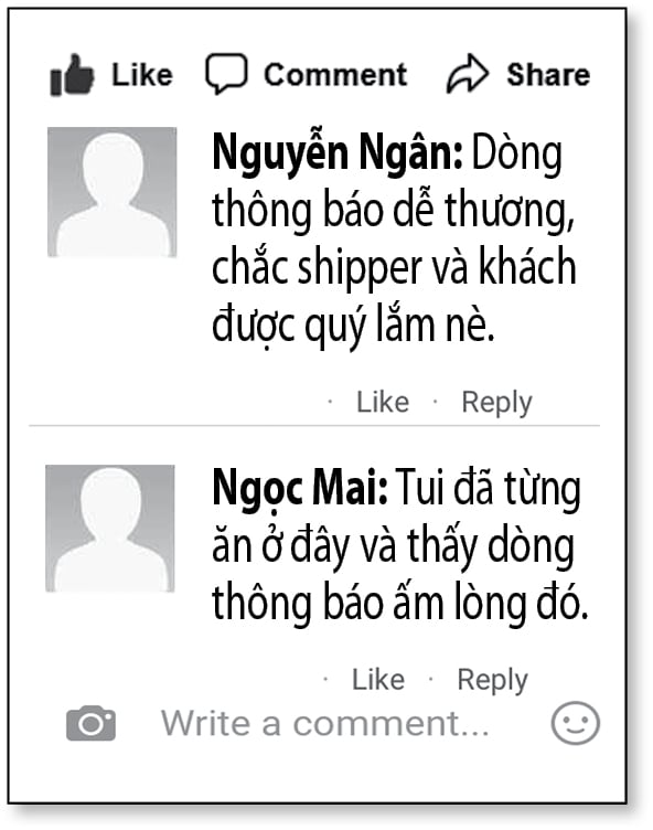 Quán cơm gà nhân ái với thông báo Ấm áp dành cho shipper tại TP . HCM - Ảnh 2.