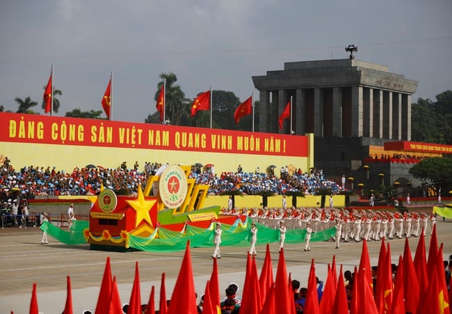 Rạng rỡ khối quần chúng tham gia Lễ diễu binh, diễu hành kỷ niệm 80 năm Quốc khánh 2/9 - Ảnh 7.