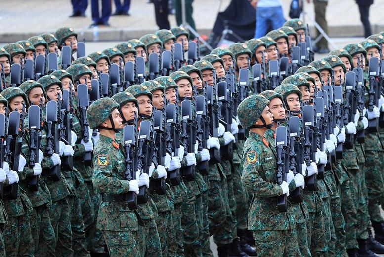 Chùm ảnh: Các khối diễu binh của quân đội nhân dân Việt Nam tại A80- Ảnh 14.