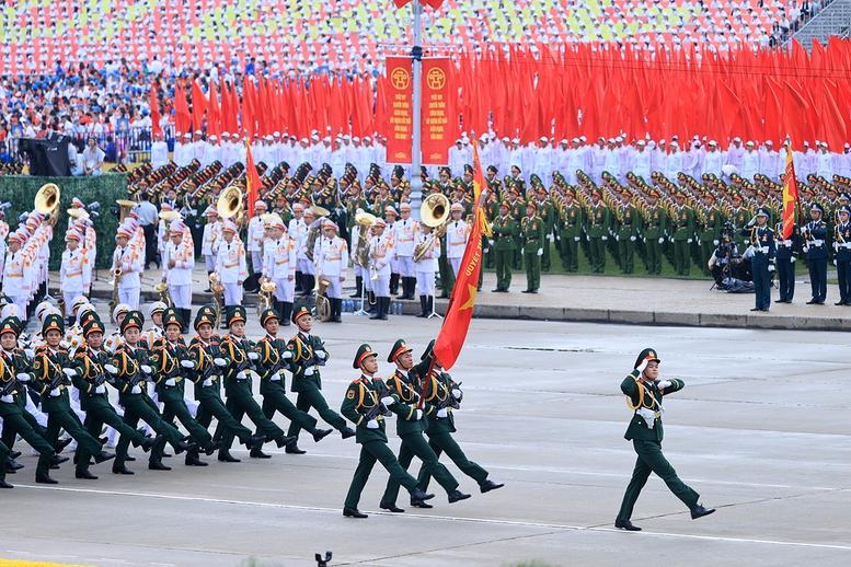 Chùm ảnh: Các khối diễu binh của quân đội nhân dân Việt Nam tại A80- Ảnh 11.