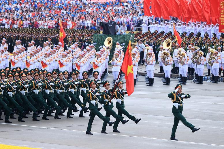Chùm ảnh: Các khối diễu binh của quân đội nhân dân Việt Nam tại A80- Ảnh 4.