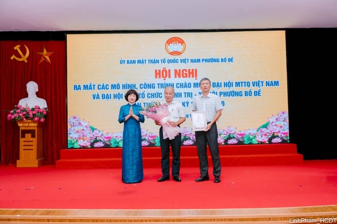 Phường Bồ Đề ra mắt các mô hình chào mừng Đại hội Mặt trận Tổ quốc- Ảnh 1.