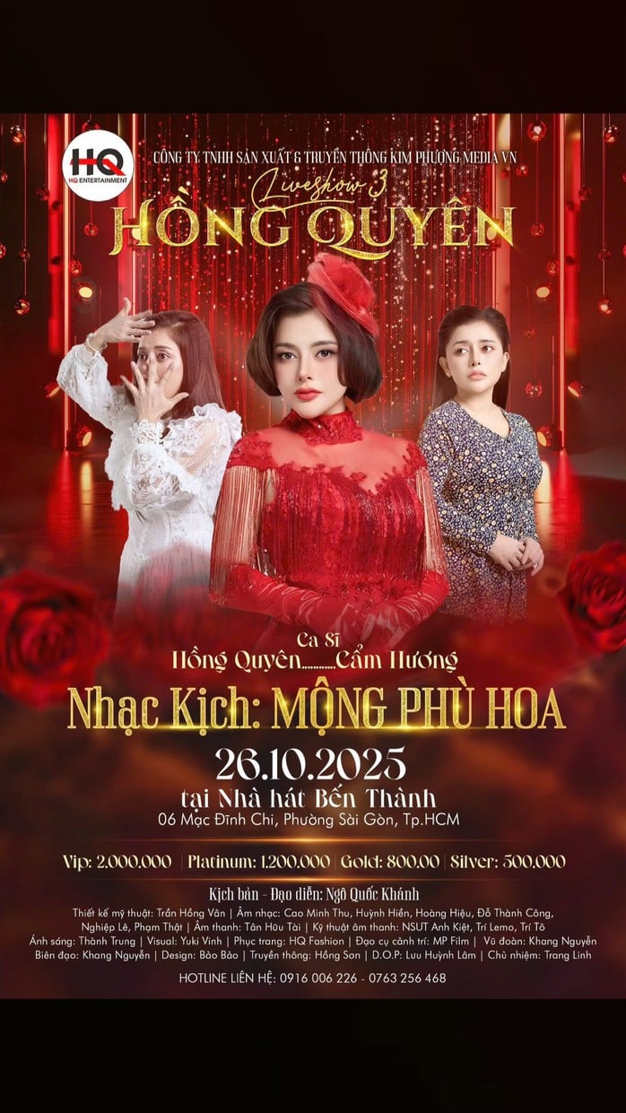 Ca sĩ Hồng Quyên "chơi lớn" với nhạc kịch "Mộng phù hoa"- Ảnh 1.