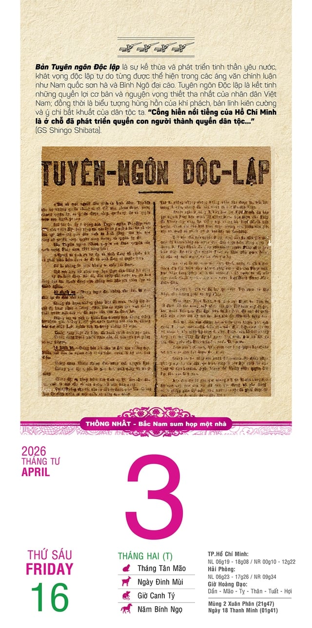 Bộ lịch cực đại tái hiện lịch sử Việt Nam - những dấu mốc thiêng liêng - Ảnh 2.