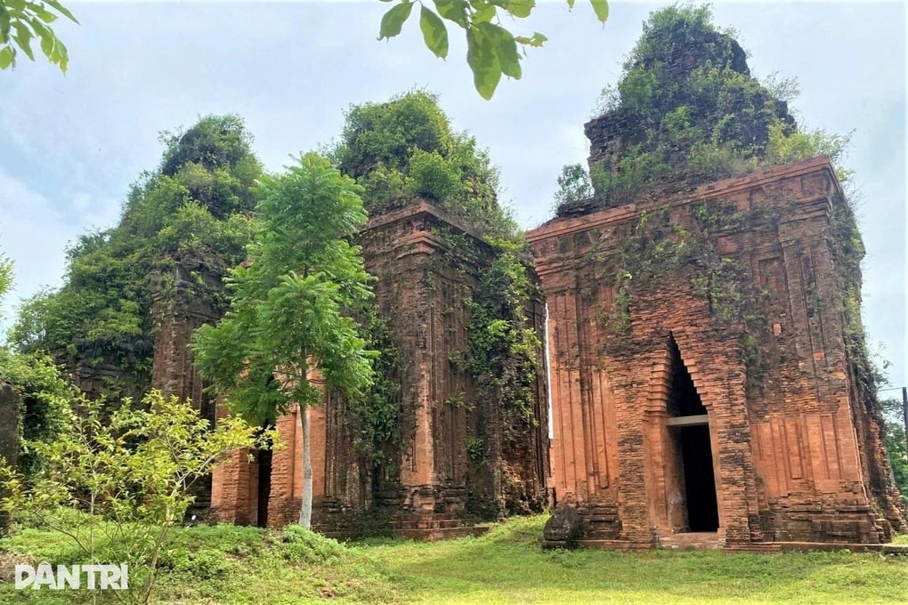 Tháp chăm nghìn tuổi mới trùng tu, gạch đã mủn nát - 1