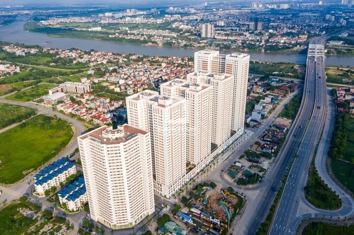 អាផាតមិនជាយក្រុងជាច្រើននៅទីក្រុងហាណូយមានតម្លៃដល់ទៅ 60-80 លានដុង/ម៉ែតការ៉េ។ (រូបភាព​គំនូរ)