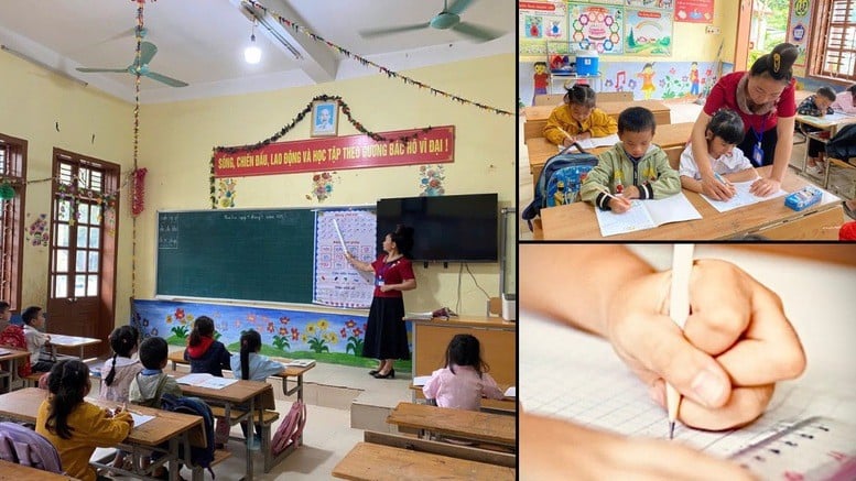 Eine Klasse der Muong Leo Grund- und weiterführenden Schule, Provinz Son La – Foto: Muong Leo Schule
