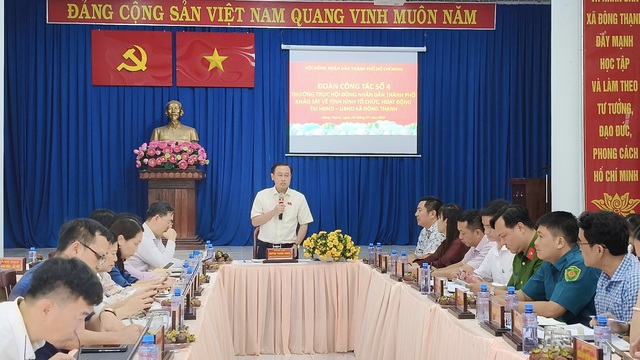HĐND TP.HCM khảo sát phường, xã sau 1.7: Xã Đông Thạnh  kiến nghị cải thiện cơ sở vật chất - Ảnh 1.