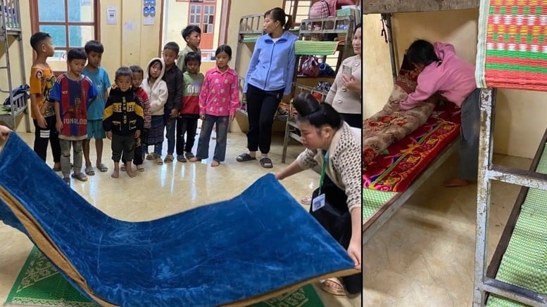 Internatszimmer der Schüler der Muong Leo Ethnic Minority Primary and Secondary School, Provinz Son La – Foto: Muong Leo School