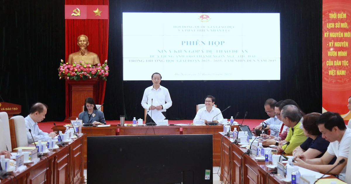 Góp ý hoàn thiện Đề án đưa tiếng Anh thành ngôn ngữ thứ 2 trong trường học