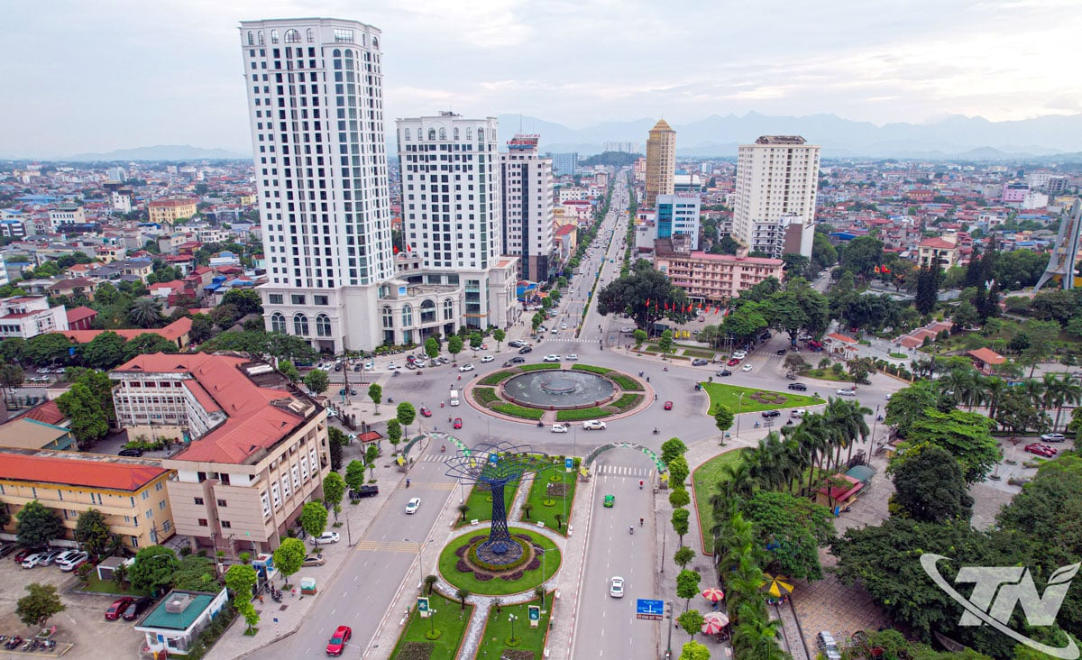 ក្នុងអាណត្តិ 2020 - 2025 លោក Thai Nguyen សម្រេចបានលទ្ធផលលេចធ្លោជាច្រើន ដោយ GRDP សម្រាប់មនុស្សម្នាក់កើនឡើងដល់ 119 លានដុង/ម្នាក់/ឆ្នាំ។ ក្នុងរូបថត៖ រូបរាងតំបន់កណ្តាលនៃខេត្ត Thai Nguyen។