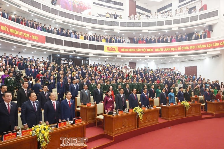 Đại hội đại biểu Đảng bộ tỉnh Thái Nguyên lần thứ I, nhiệm kỳ 2025 - 2030- Ảnh 1.
