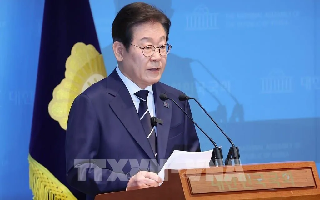 Tổng thống Hàn Quốc Lee Jae Myung. Ảnh: Yonhap/TTXVN
