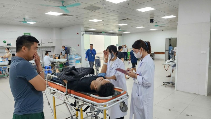 The Ministry of Health requires medical examination and treatment facilities to proactively respond to storm Ragasa. (Illustration photo)