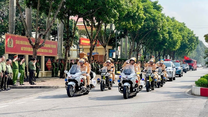 Lực lượng Công an tỉnh Ninh Bình quyết tâm bảo đảm an ninh, trật tự, bảo vệ an toàn tuyệt đối Đại hội Đảng bộ tỉnh lần thứ I, nhiệm kỳ 2025-2030.