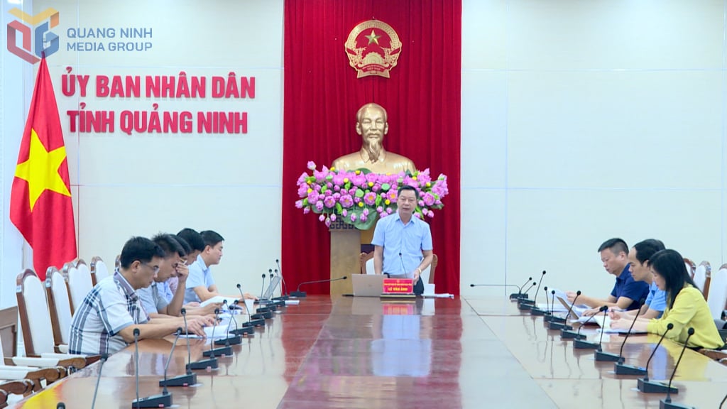 សមមិត្ត Le Van Anh អនុប្រធានគណៈកម្មាធិការប្រជាជនខេត្ត ថ្លែងសុន្ទរកថាបញ្ចប់កិច្ចប្រជុំ។