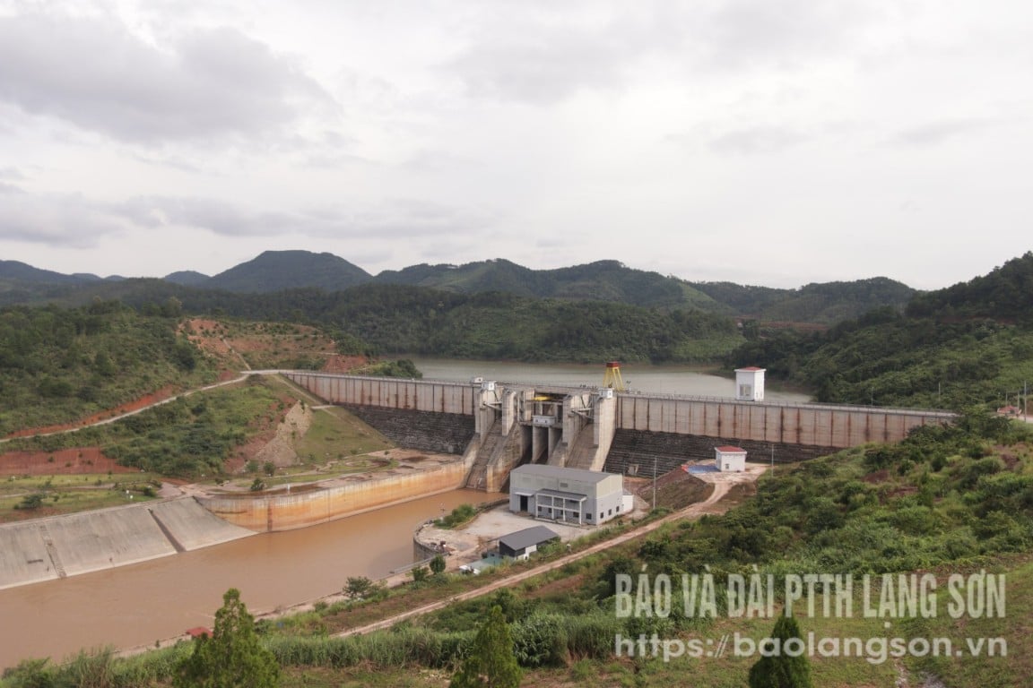 Công trình Hồ chứa nước Bản Lải trước giờ xả điều tiết