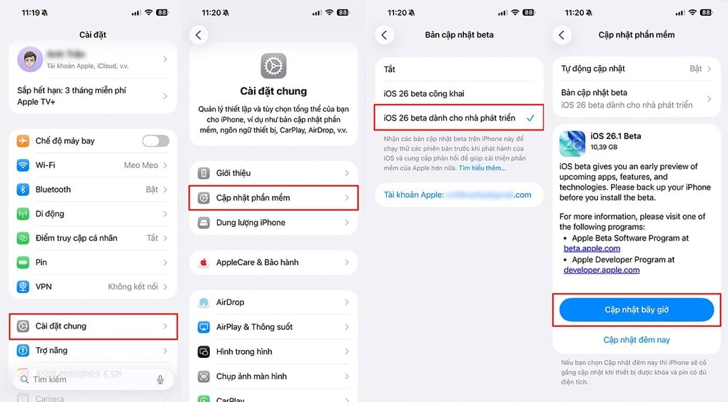 Cách cập nhật iOS 26.1 Beta để sử dụng Apple Intelligence tiếng Việt - 2