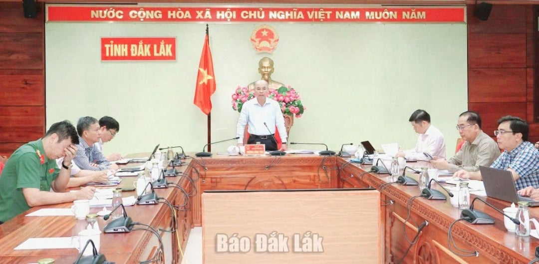 Phó Chủ tịch UBND tỉnh Trương Công Thái đã chủ trì cuộc họp 