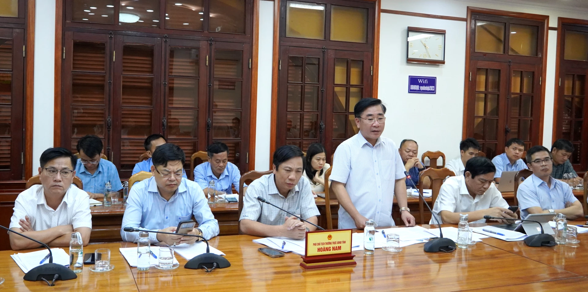 Đại diện các sở, ngành tham gia ý kiến. Ảnh: H.Tr.