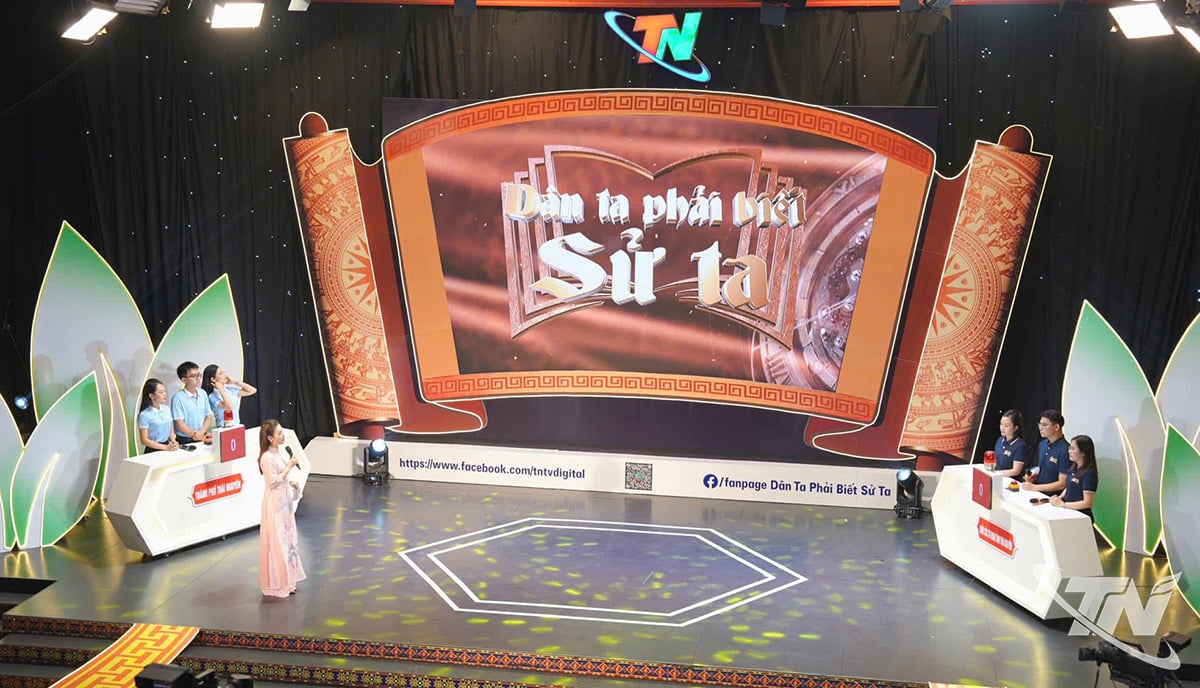 Gameshow Dân ta phải biết sử ta là sân chơi bổ ích, hấp dẫn dành cho học sinh, sinh viên, cán bộ, đảng viên trên địa bàn tỉnh Thái Nguyên.