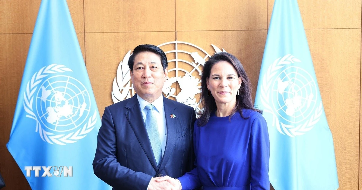 Chủ tịch nước Lương Cường gặp Chủ tịch Đại hội đồng Liên hợp quốc Khóa 80