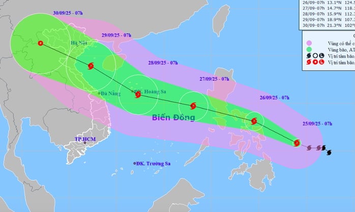 Bão BUALOI tối mai vào biển Đông, có khả năng mạnh thêm -0