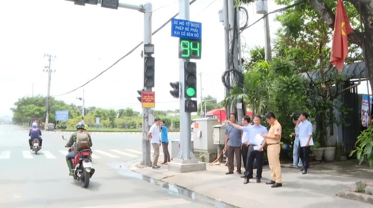 Sẽ lắp đèn tín hiệu AI tại nút giao ngã ba Khu công nghiệp Mỹ Xuân A - Ảnh 1.