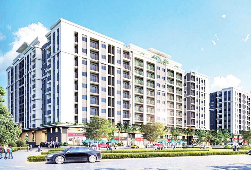 Perspective of the social housing project in Lam Vien area, Cam Duong ward. (Photo by Dinh Vinh)