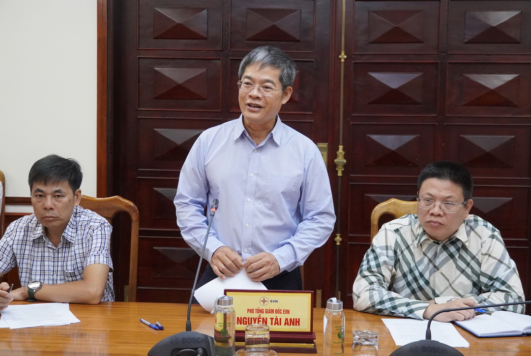 លោក Nguyen Tai Anh អគ្គនាយករងនៃ EVN បាននិយាយនៅក្នុងកិច្ចប្រជុំនេះ។
