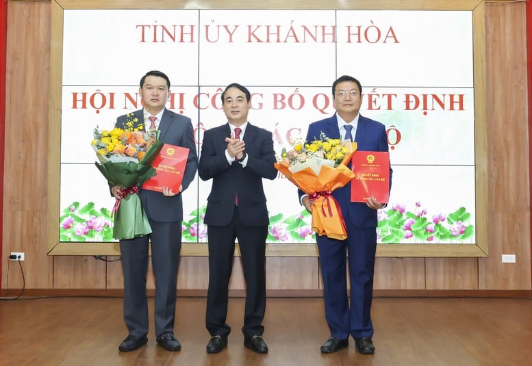 Khánh Hòa: Bổ nhiệm Trưởng ban Tổ chức Tỉnh ủy, Trưởng ban Tuyên giáo và Dân vận Tỉnh ủy- Ảnh 1.