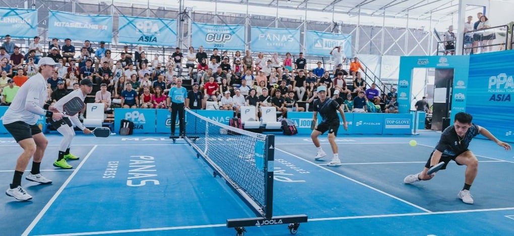 Bộ đôi pickleball Việt Nam gây ấn tượng khi gặp Ben Johns ở PPA Asia Tour - 1
